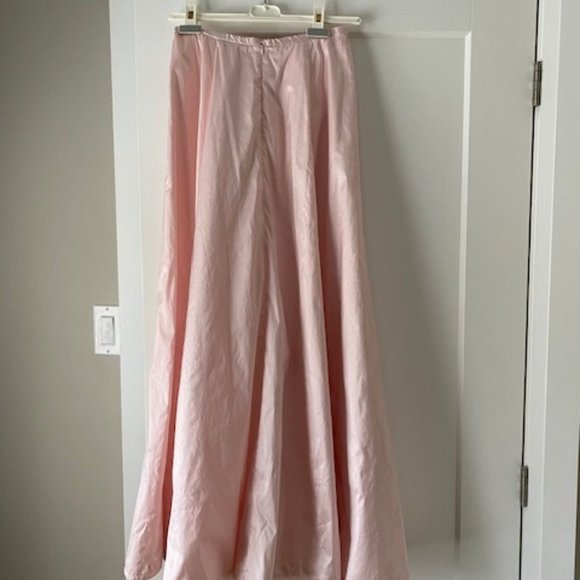 Raw Silk Skirt, Tank and Jacket Set, Baby Pink, Size 4 - Picture 3 of 12